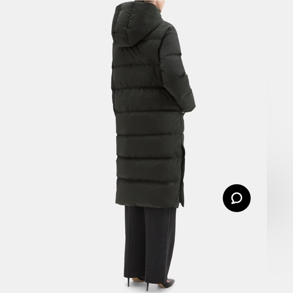 Theory Down Puffer Coat in Size L Black - Picture 6 of 9